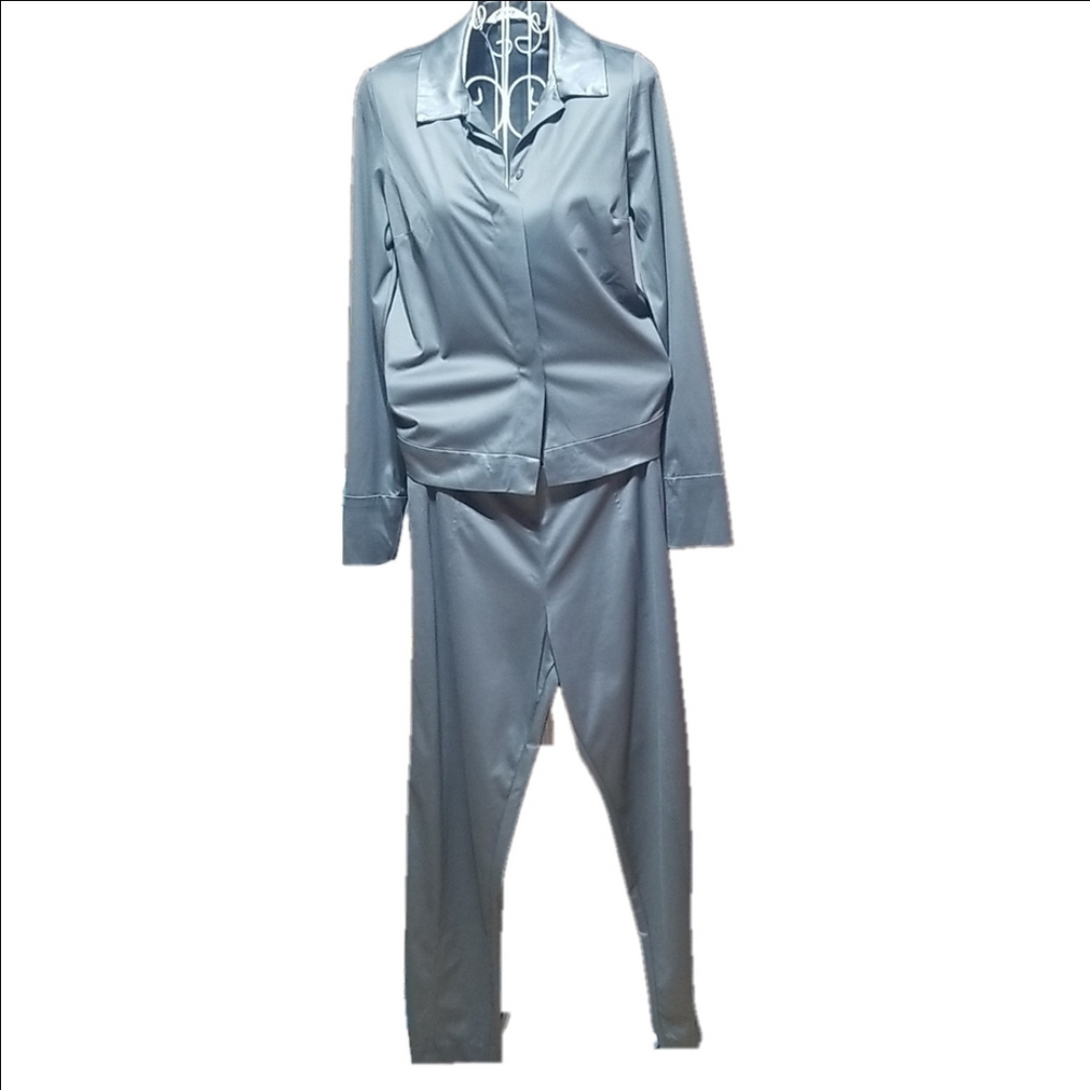 Gray silvery pantsuit by Clothespin. Size XS.